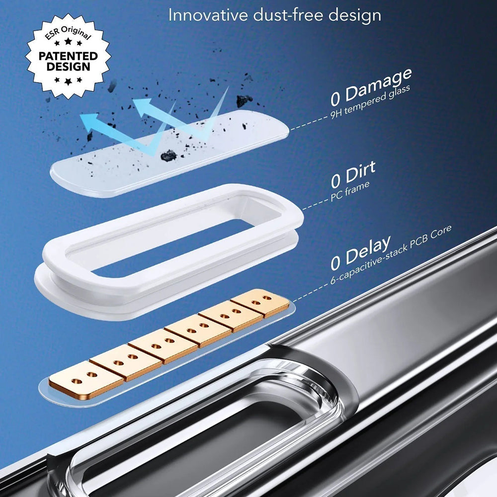 Калъф MagSafe за Apple iPhone 16 Pro Max, ESR, Classic Hybrid Slide, Прозрачно черен