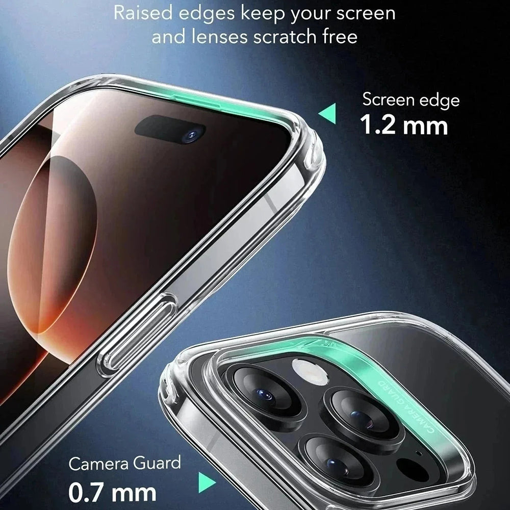 Калъф MagSafe за Apple iPhone 16 Pro Max, ESR, Classic Hybrid Slide, Прозрачно черен