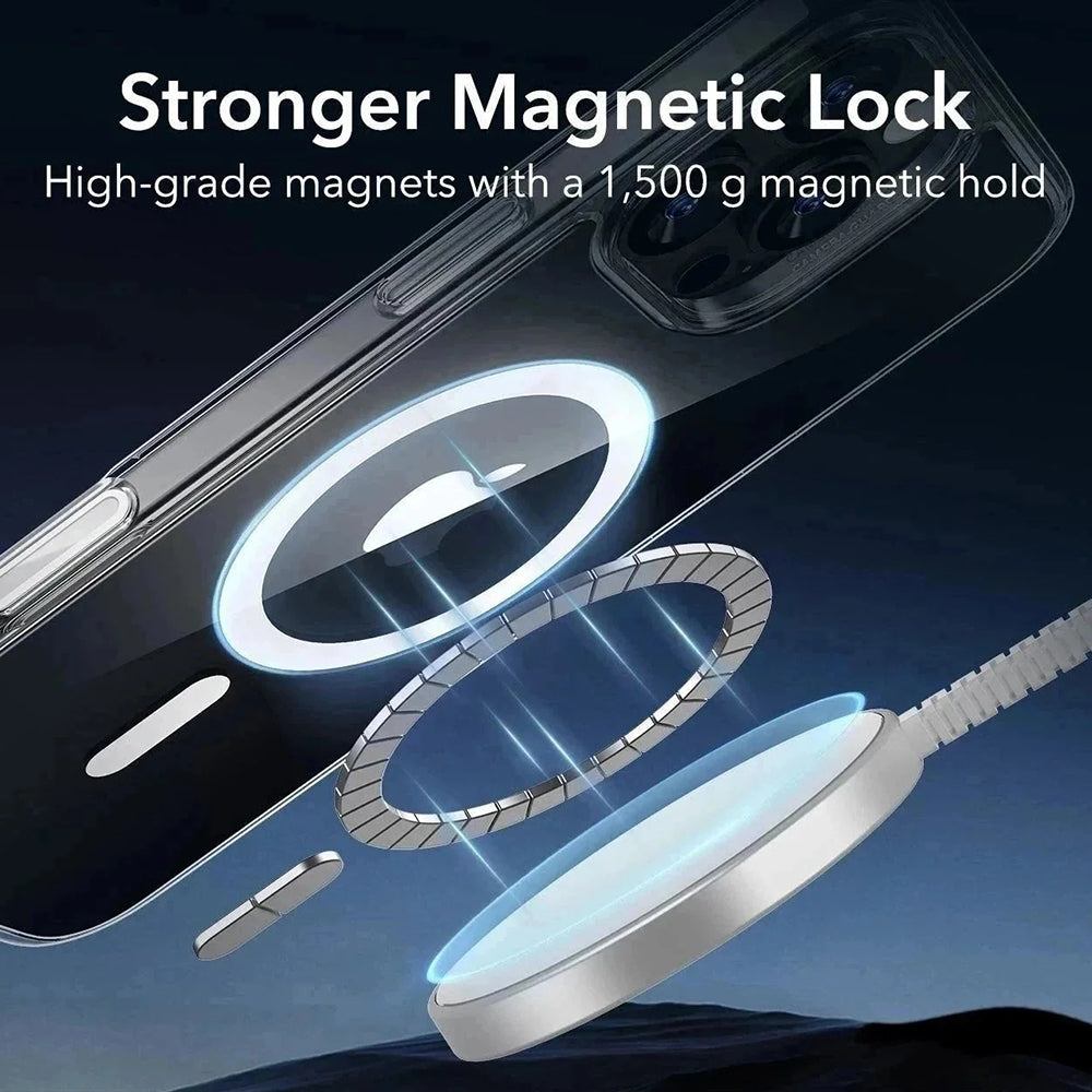 Калъф MagSafe за Apple iPhone 16 Pro Max, ESR, Classic Hybrid Slide, Прозрачно черен