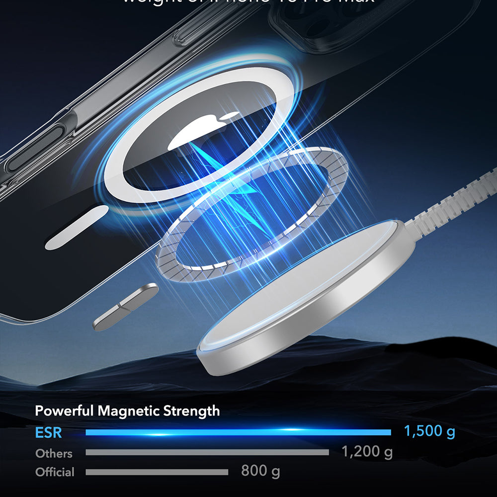 Калъф MagSafe за Apple iPhone 16 Pro Max, ESR, Classic Hybrid, Прозрачен