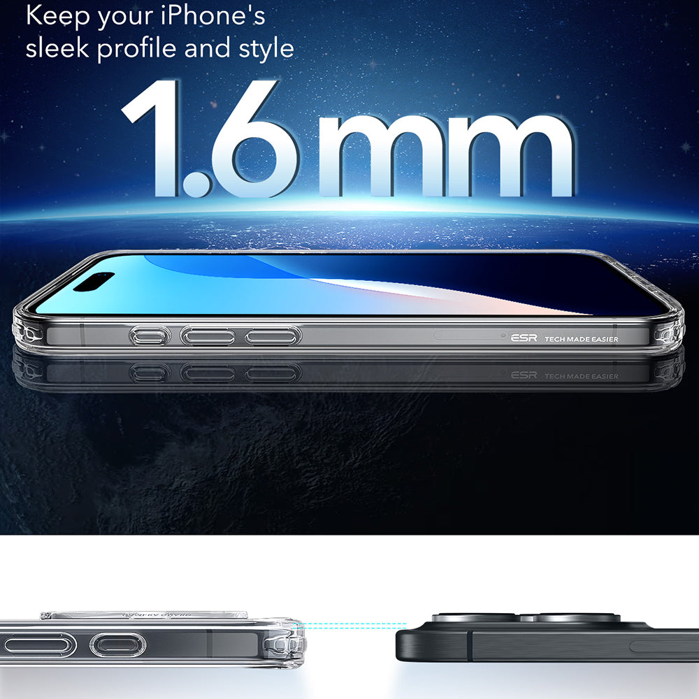 Калъф MagSafe за Apple iPhone 16 Pro Max, ESR, Classic Hybrid, Прозрачен