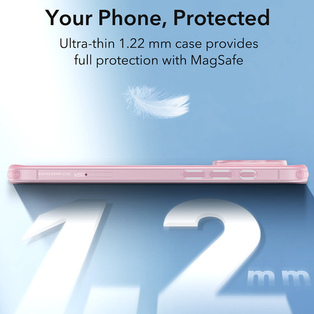 Калъф MagSafe за Apple iPhone 16 Pro Max, ESR, Zero, Сатенено розов
