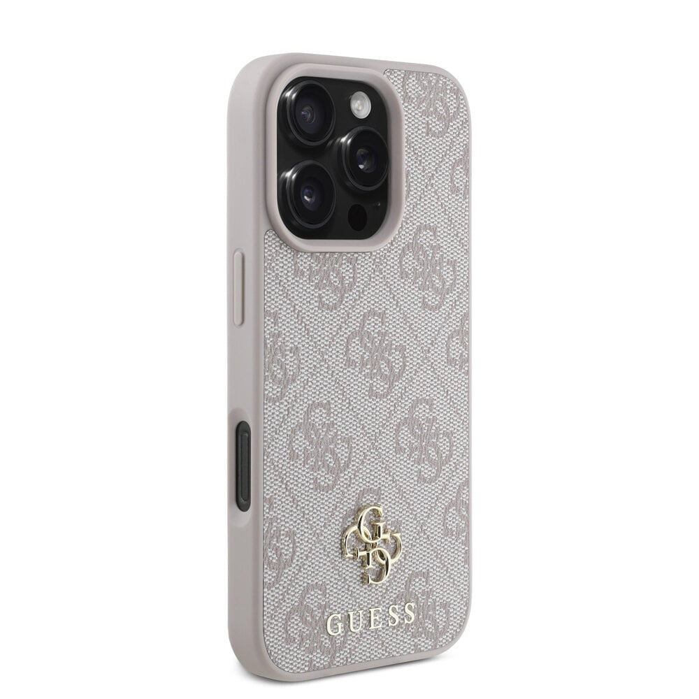 MagSafe Case for Apple iPhone 16 Pro Max, Guess, 4G Classic, Pink
