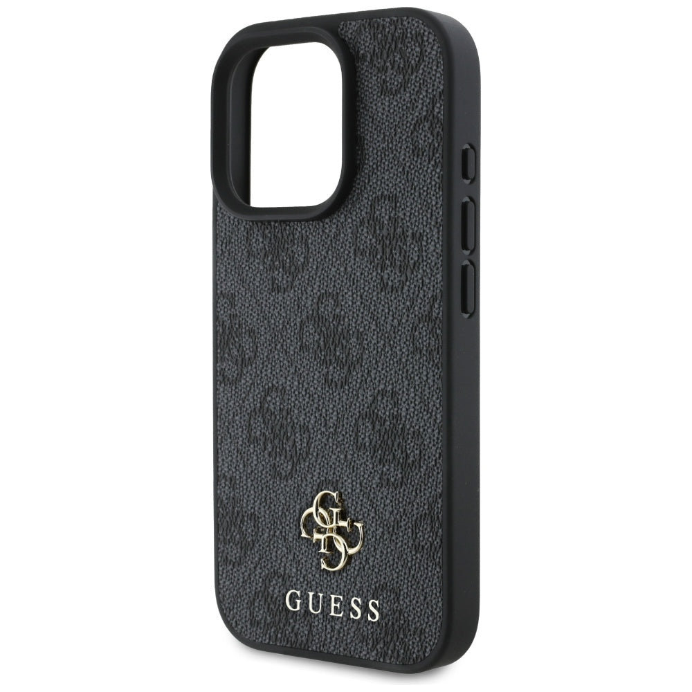 Калъф MagSafe за Apple iPhone 16 Pro Max, Guess, 4G Small and Classic Logo, Черен