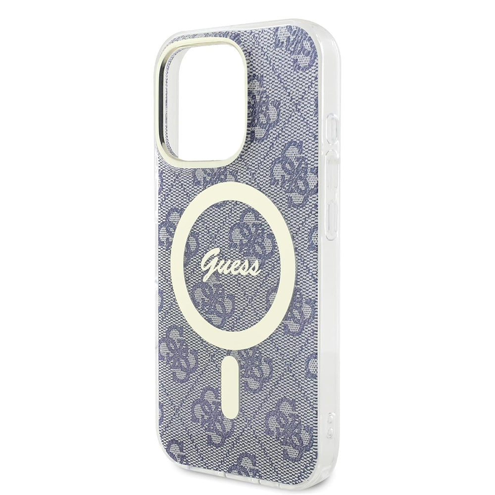 Калъф MagSafe за Apple iPhone 16 Pro Max, Guess, IML 4G, Син