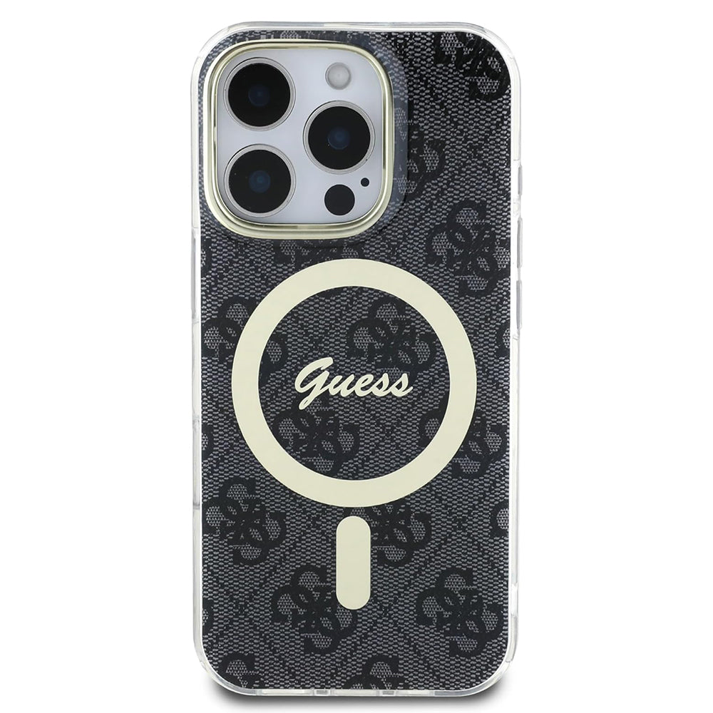 Калъф MagSafe за Apple iPhone 16 Pro Max, Guess, IML 4G, Черен
