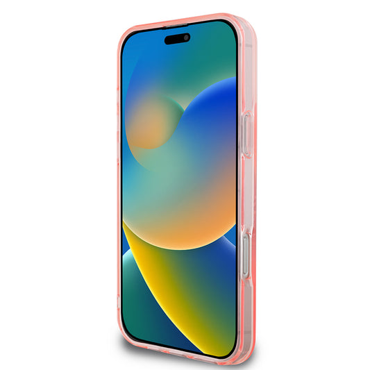 Калъф MagSafe за Apple iPhone 16 Pro Max, Guess, IML Flowers Wreath, Розов