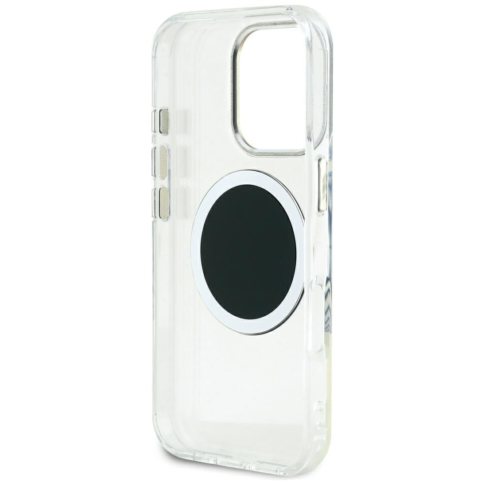 Калъф MagSafe за Apple iPhone 16 Pro Max, Guess, IML Metal Colored Circle, Черен