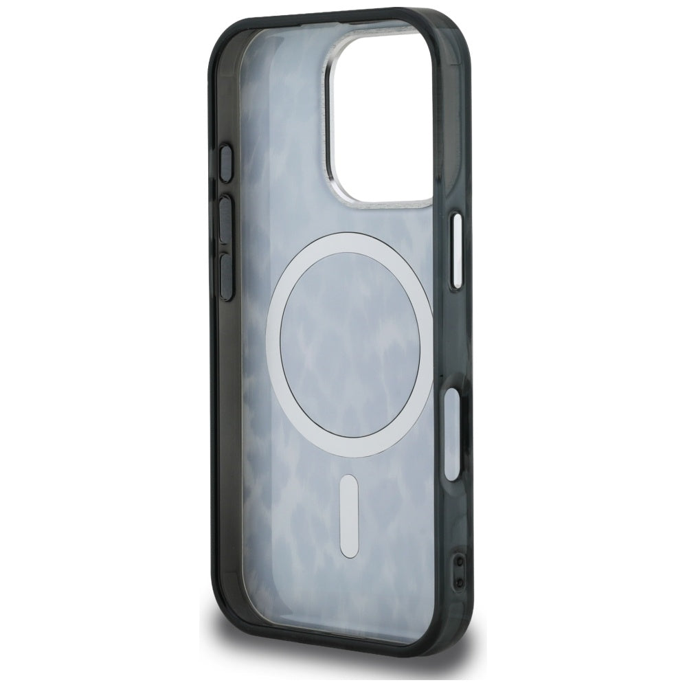 Калъф MagSafe за Apple iPhone 16 Pro Max, Karl Lagerfeld, IML Leopard Pattern, Черен