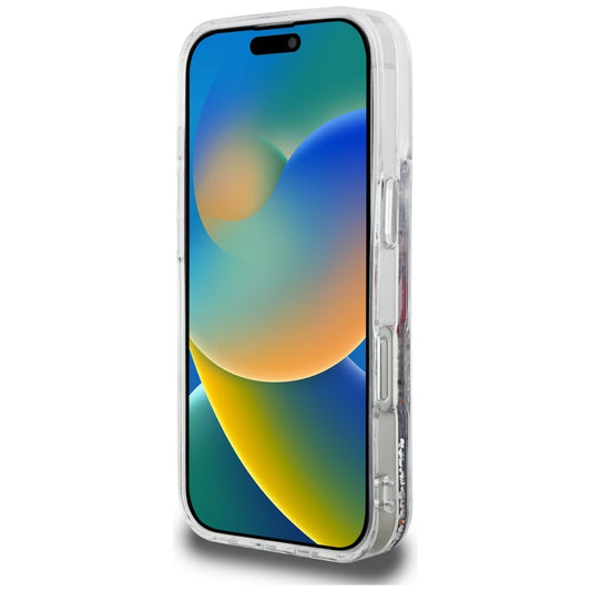 Калъф MagSafe за Apple iPhone 16 Pro Max, Karl Lagerfeld, Liquid Glitter Choupette Logo, Прозрачен