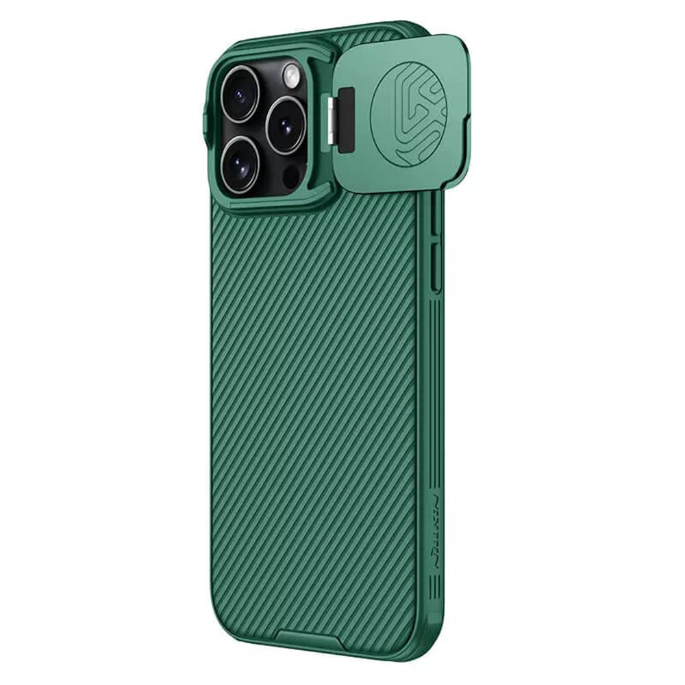 Калъф MagSafe за Apple iPhone 16 Pro Max, Nillkin, CamShield Prop, Зелен