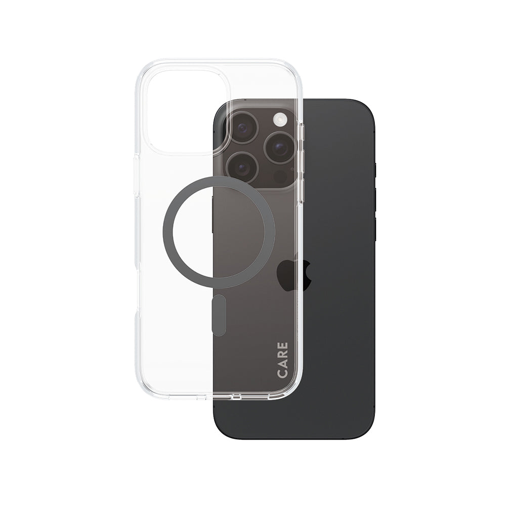 Калъф MagSafe за Apple iPhone 16 Pro Max, PanzerGlass, Care Urban Combat, Прозрачен Черен