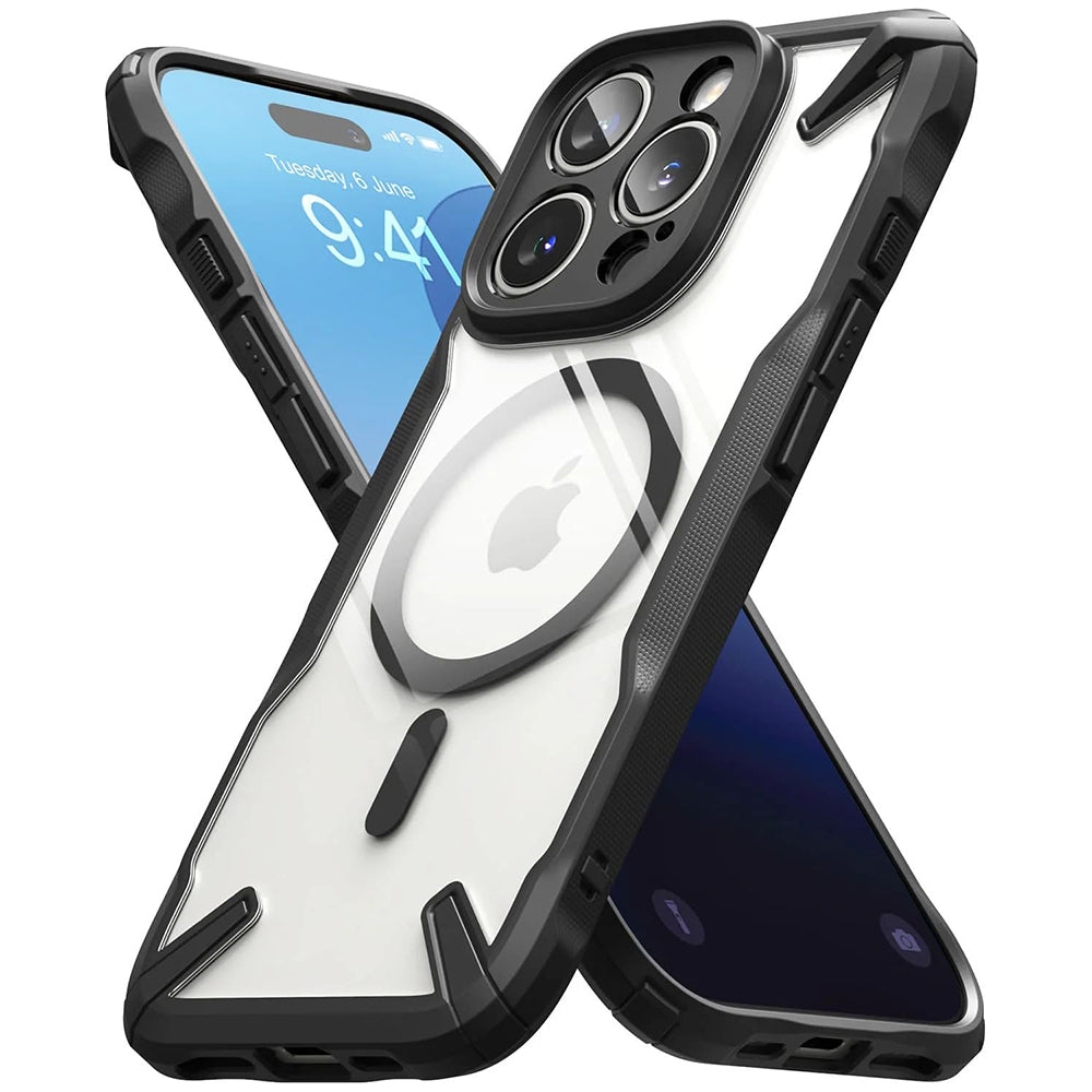 Калъф MagSafe за Apple iPhone 16 Pro Max, Ringke, Fusion X, Черен