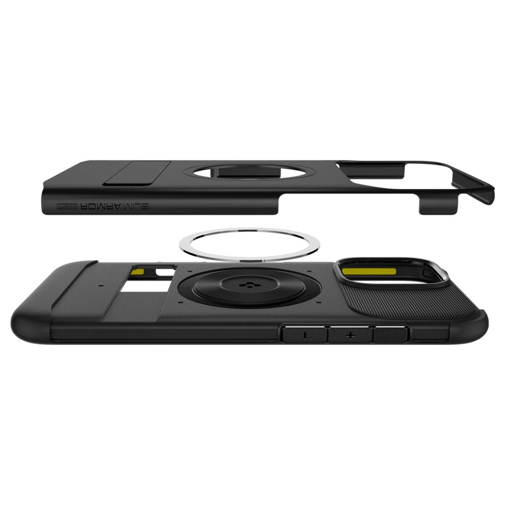 Калъф MagSafe за Apple iPhone 16 Pro Max, Spigen, Slim Armor, Черен
