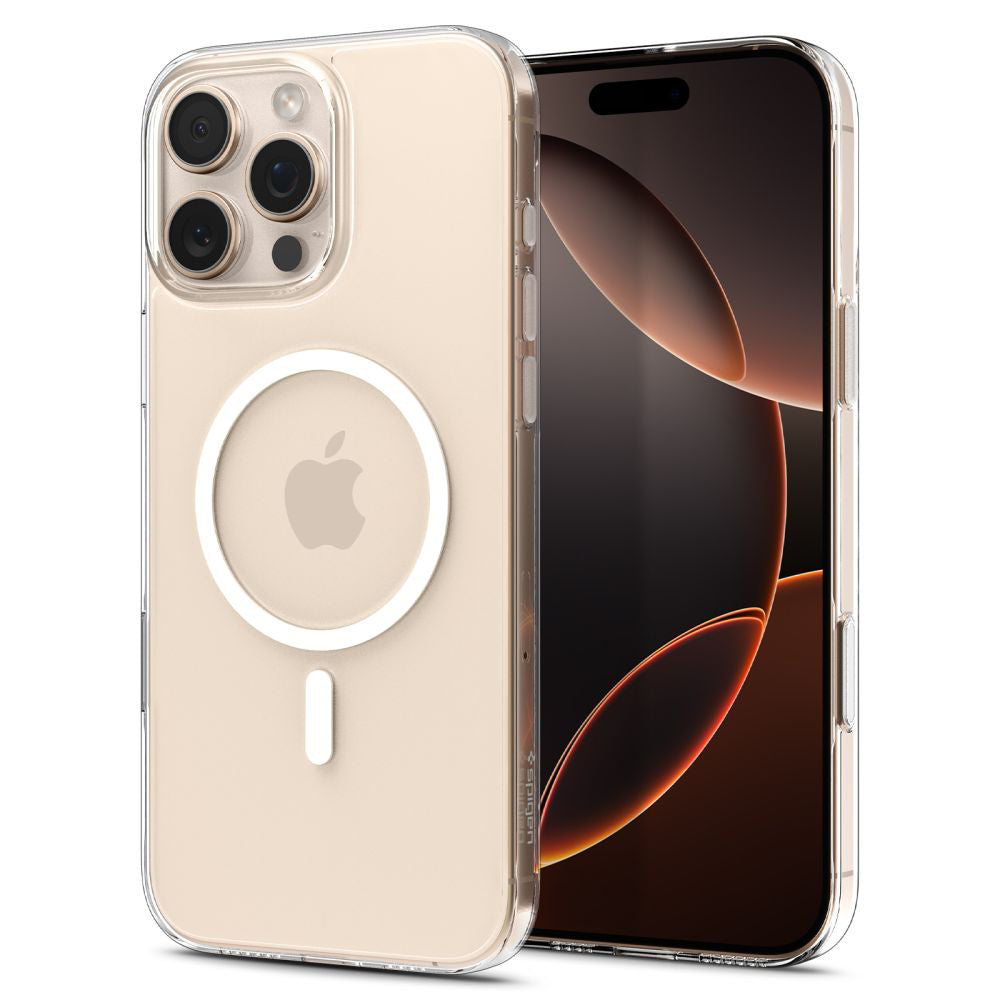 Калъф MagSafe за Apple iPhone 16 Pro Max, Spigen, Thin Fit, Бял ACS09315