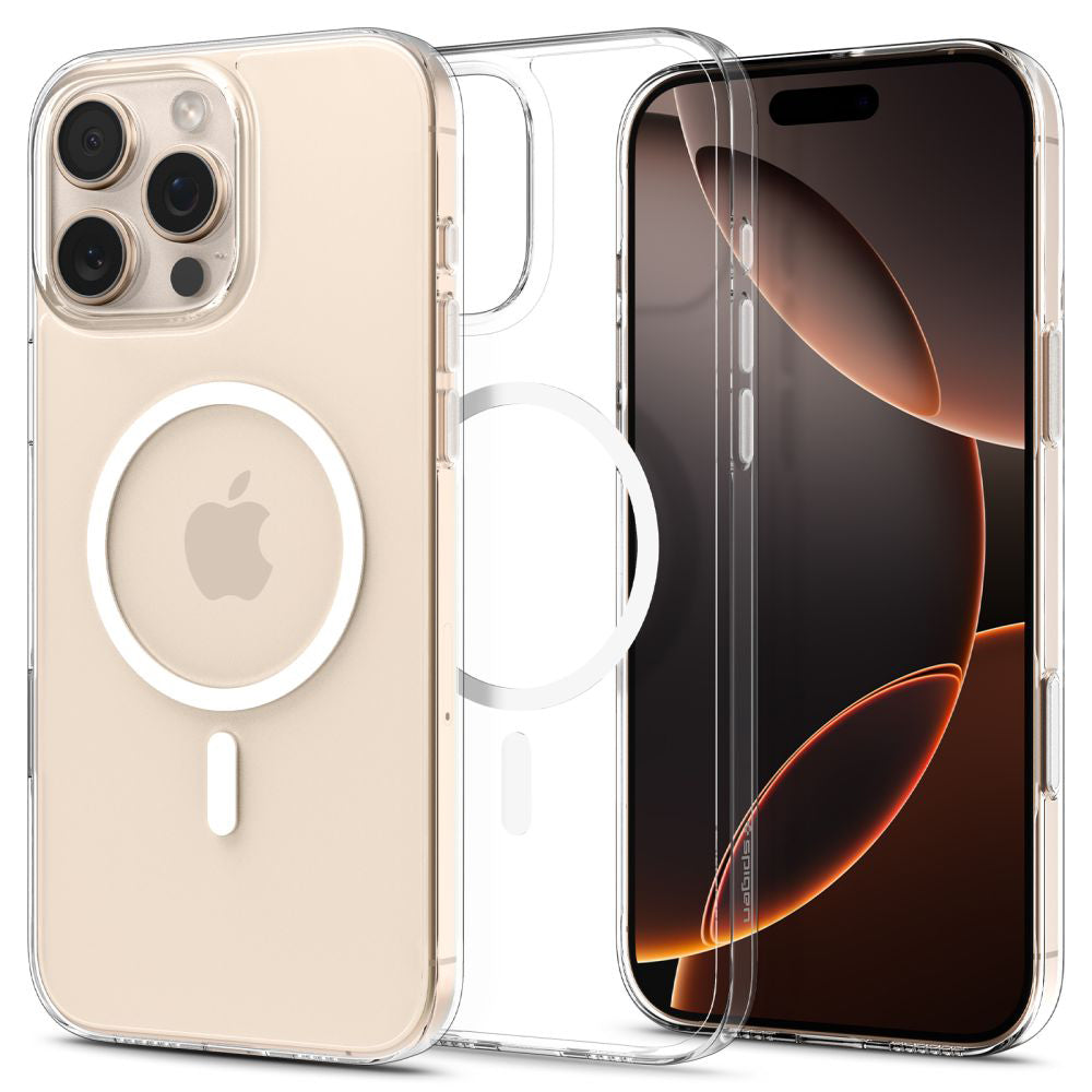 Калъф MagSafe за Apple iPhone 16 Pro Max, Spigen, Thin Fit, Бял ACS09315