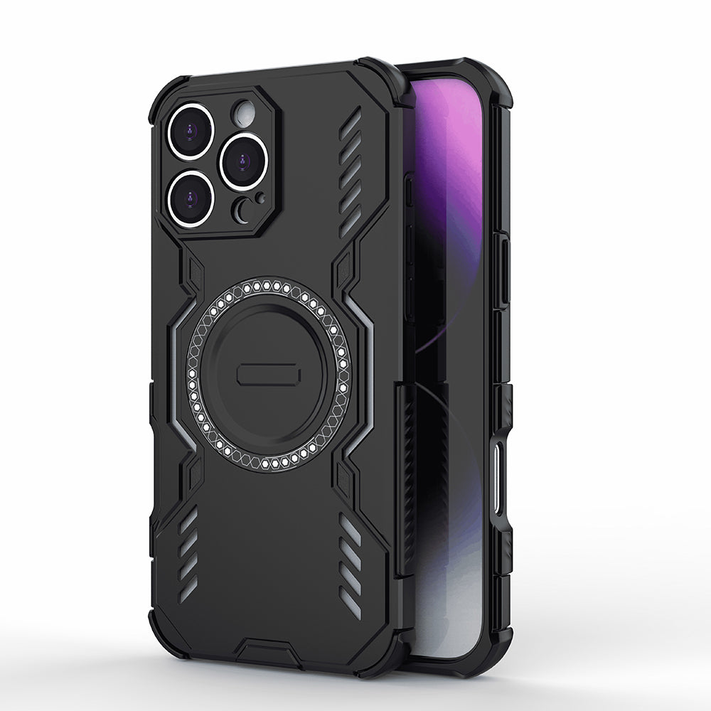 MagSafe калъф за Apple iPhone 16 Pro Max, Techsuit, ArmorMag, Черен