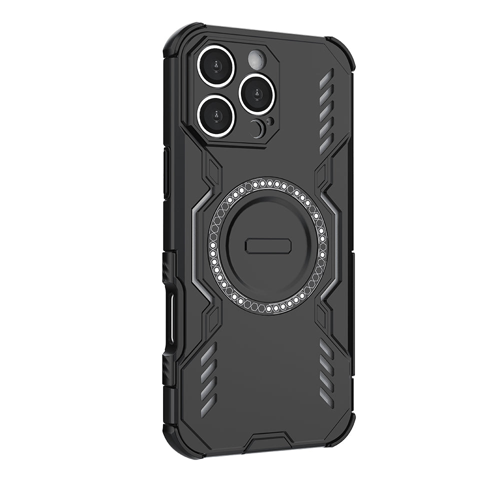 MagSafe калъф за Apple iPhone 16 Pro Max, Techsuit, ArmorMag, Черен