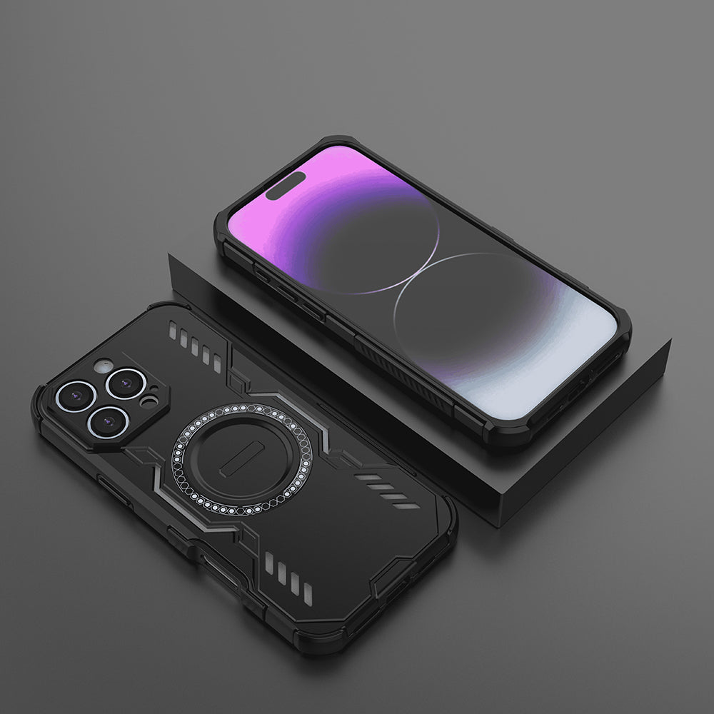 MagSafe калъф за Apple iPhone 16 Pro Max, Techsuit, ArmorMag, Черен