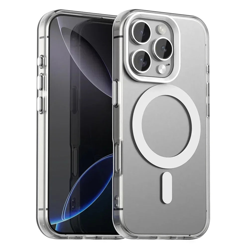 Калъф MagSafe за Apple iPhone 16 Pro Max, Techsuit, CandyCase, Бял