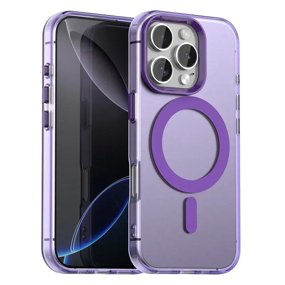 Калъф MagSafe за Apple iPhone 16 Pro Max, Techsuit, CandyCase, Лилав