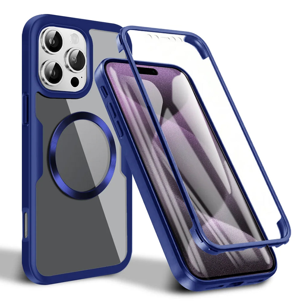 Калъф MagSafe за Apple iPhone 16 Pro Max, Techsuit, ColorVerse 360, Син