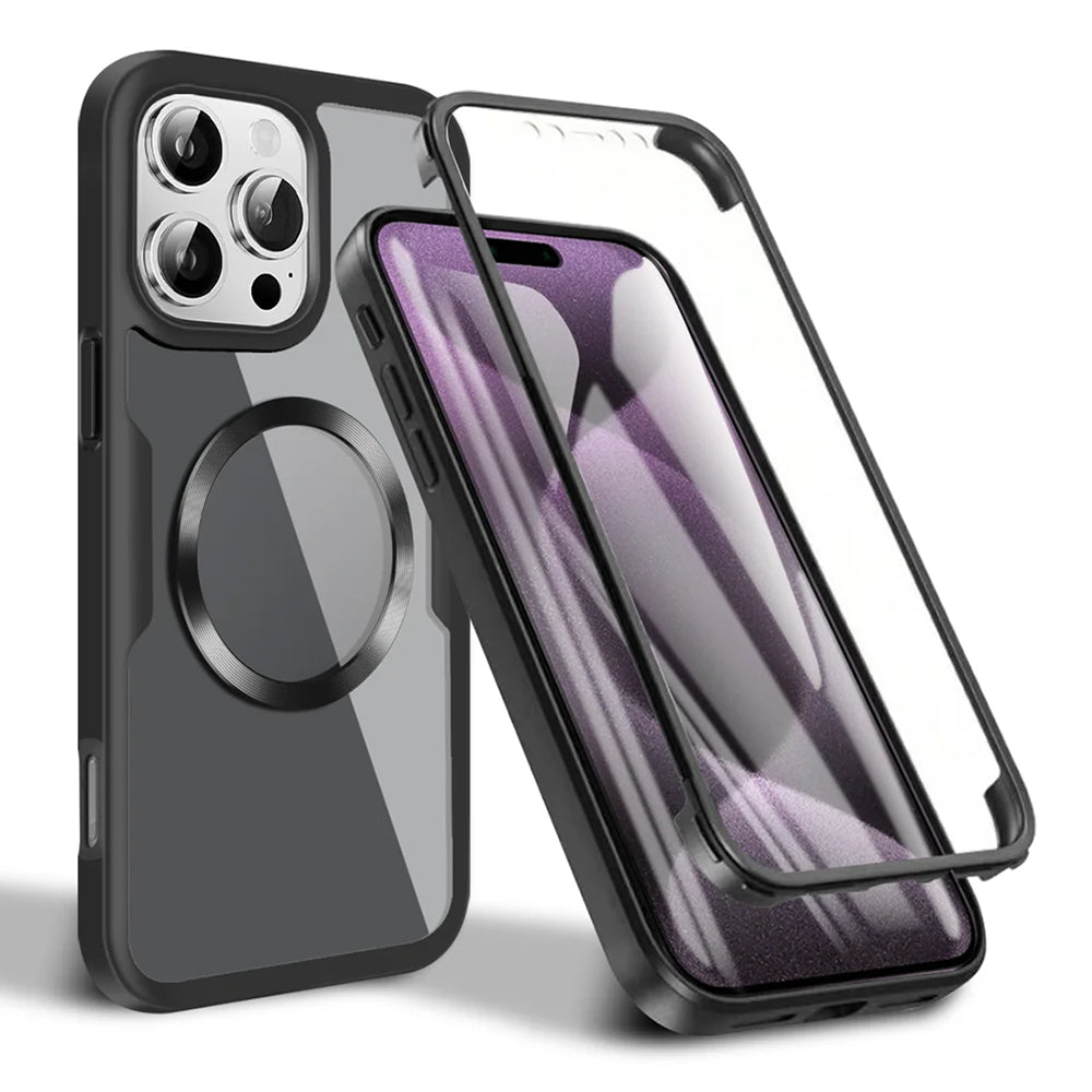 Калъф MagSafe за Apple iPhone 16 Pro Max, Techsuit, ColorVerse 360, Черен
