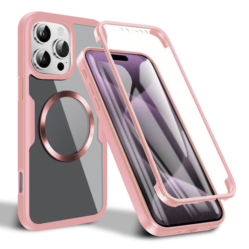 Калъф MagSafe за Apple iPhone 16 Pro Max, Techsuit, ColorVerse 360, Розов