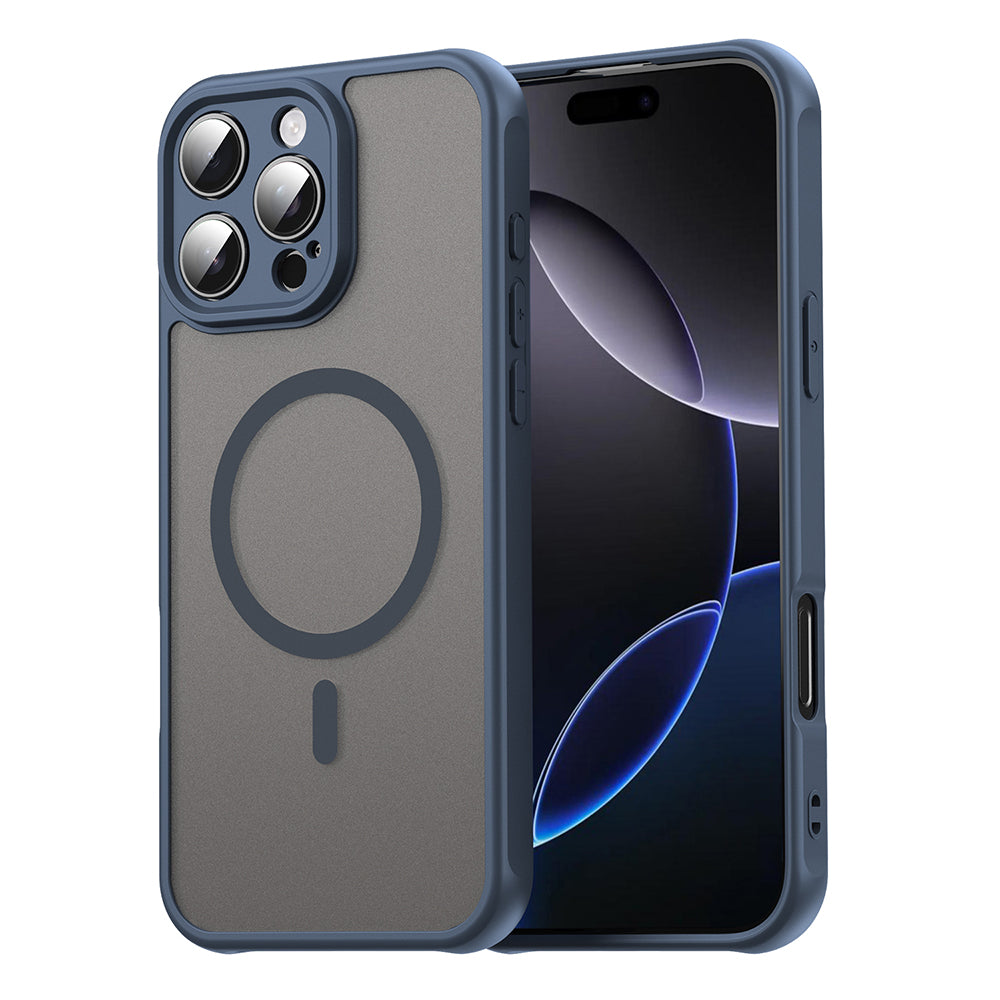 Калъф MagSafe за Apple iPhone 16 Pro Max, Techsuit, HaloFrost II, Тъмносин