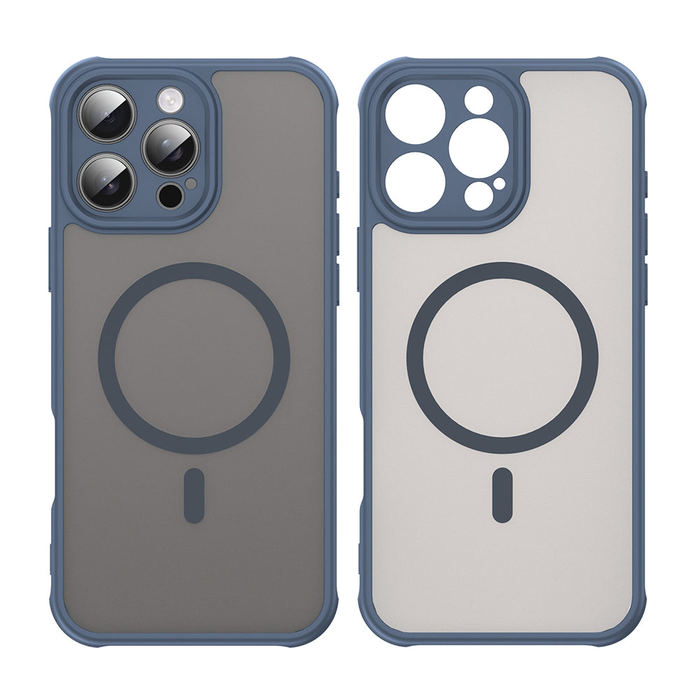 Калъф MagSafe за Apple iPhone 16 Pro Max, Techsuit, HaloFrost II, Тъмносин