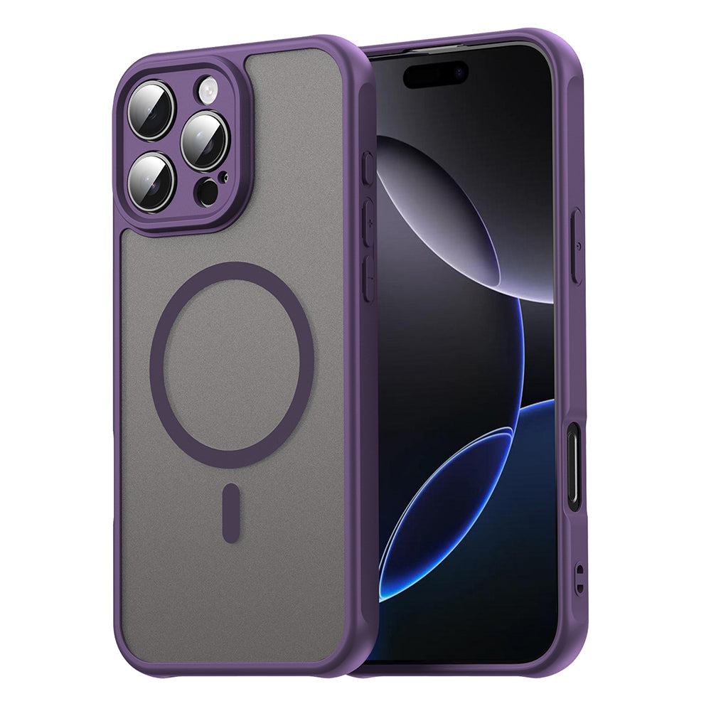 Калъф MagSafe за Apple iPhone 16 Pro Max, Techsuit, HaloFrost II, Лилав