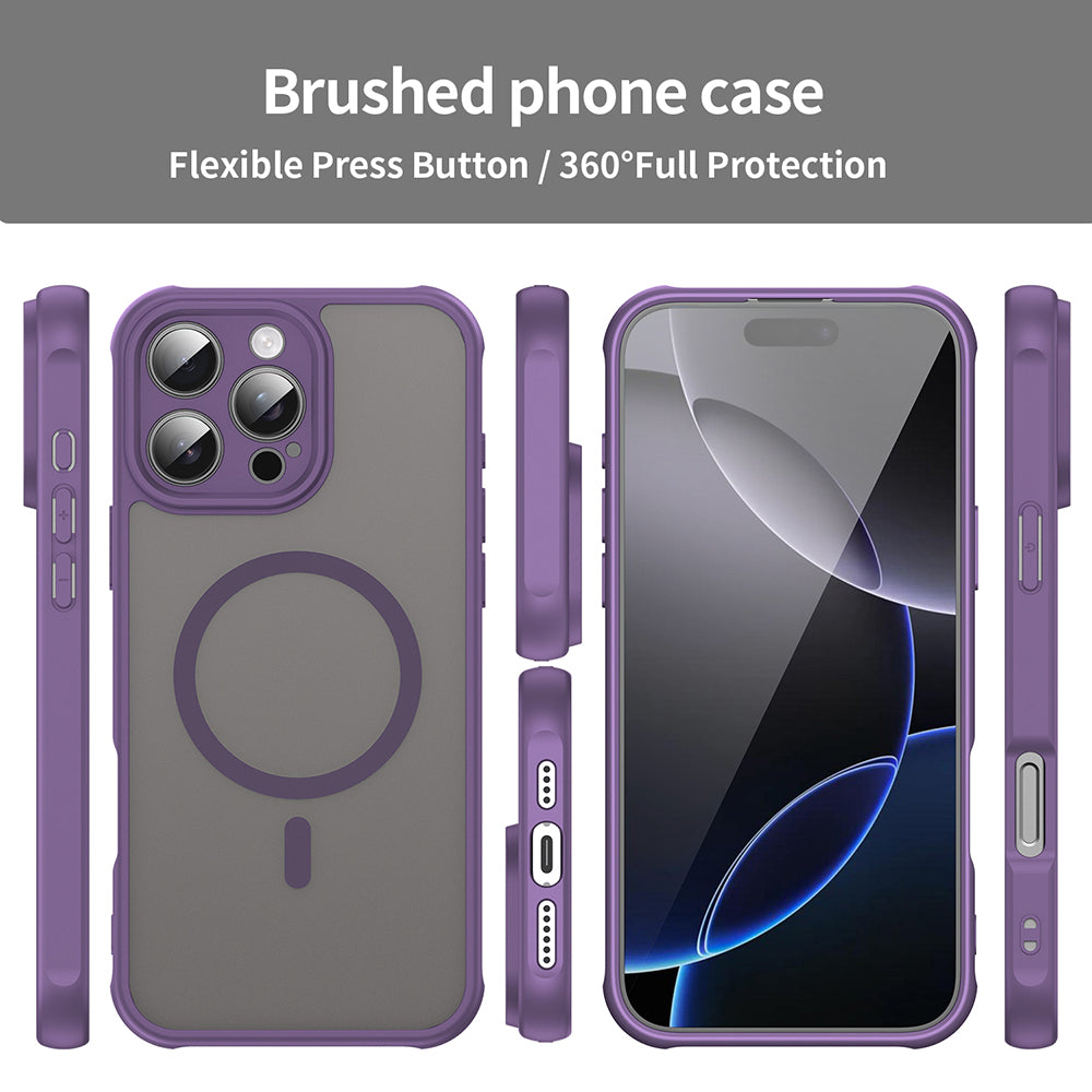 Калъф MagSafe за Apple iPhone 16 Pro Max, Techsuit, HaloFrost II, Лилав