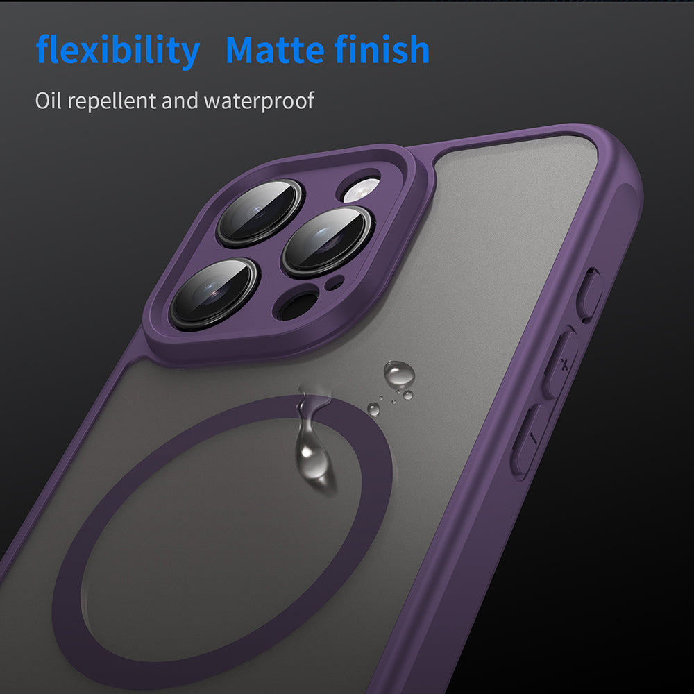 Калъф MagSafe за Apple iPhone 16 Pro Max, Techsuit, HaloFrost II, Лилав