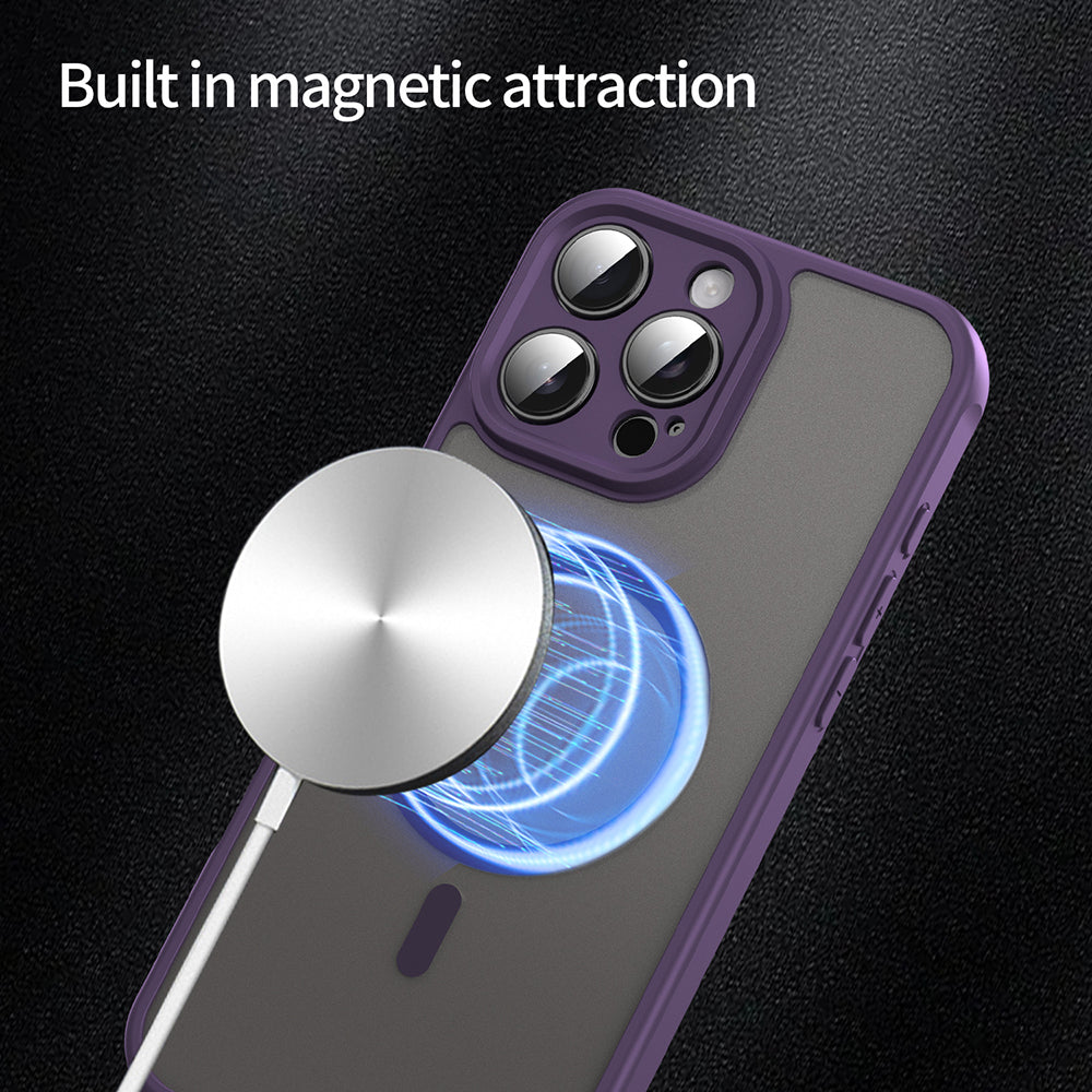 Калъф MagSafe за Apple iPhone 16 Pro Max, Techsuit, HaloFrost II, Лилав