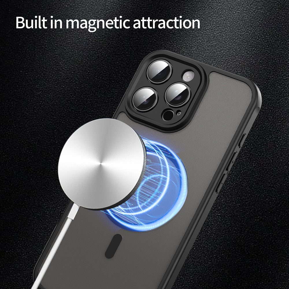 Калъф MagSafe за Apple iPhone 16 Pro Max, Techsuit, HaloFrost II, Черен