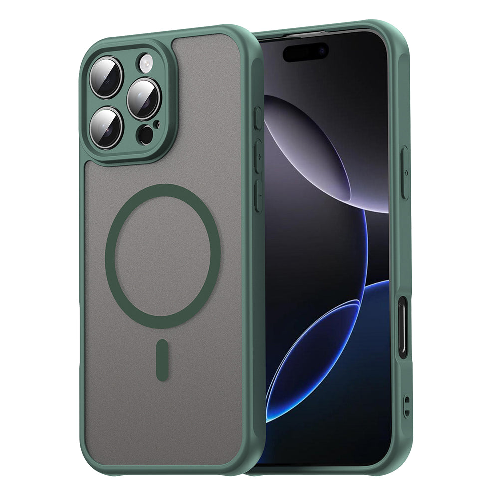 Калъф MagSafe за Apple iPhone 16 Pro Max, Techsuit, HaloFrost II, Зелен