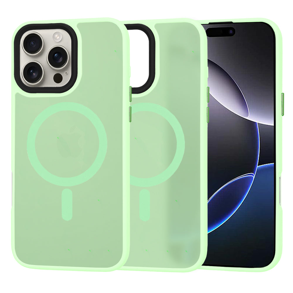 Калъф MagSafe за Apple iPhone 16 Pro Max, Techsuit, HaloFrost, Светлозелен