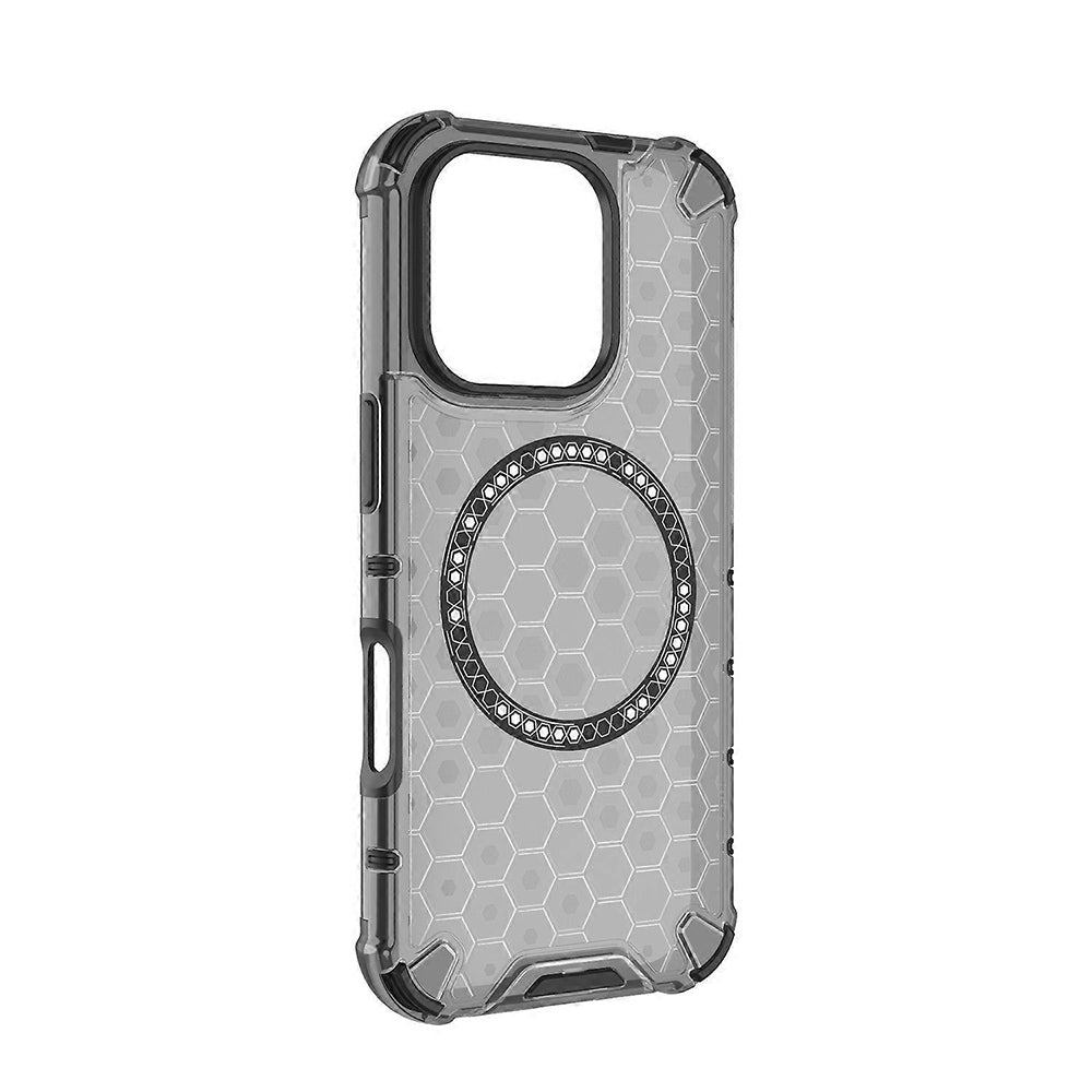 Калъф MagSafe за Apple iPhone 16 Pro Max, Techsuit, HoneyComb Shield, Черен