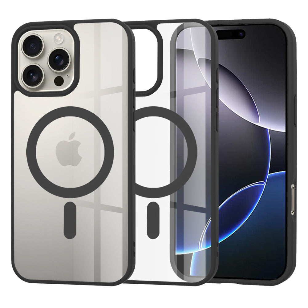 Калъф MagSafe за Apple iPhone 16 Pro Max, Techsuit, Pro, Черен