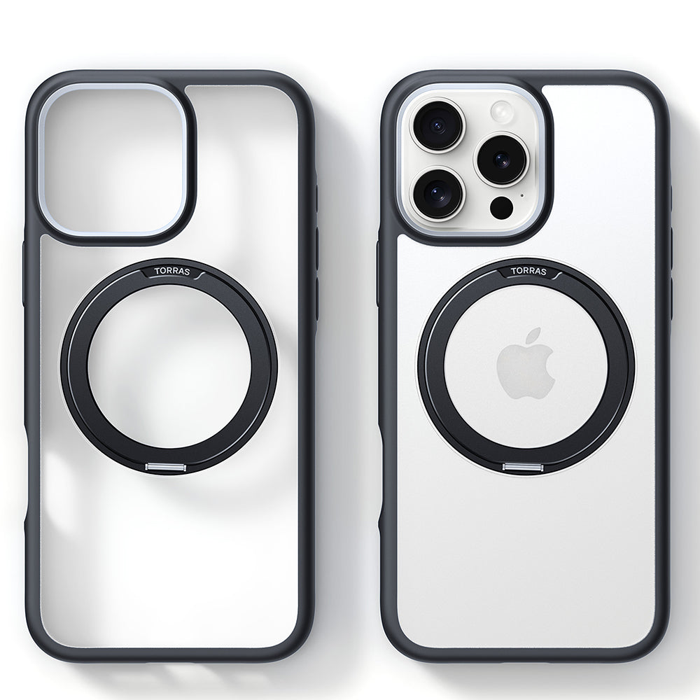 Калъф MagSafe за Apple iPhone 16 Pro Max, Torras, Ostand R Fusion, Черен