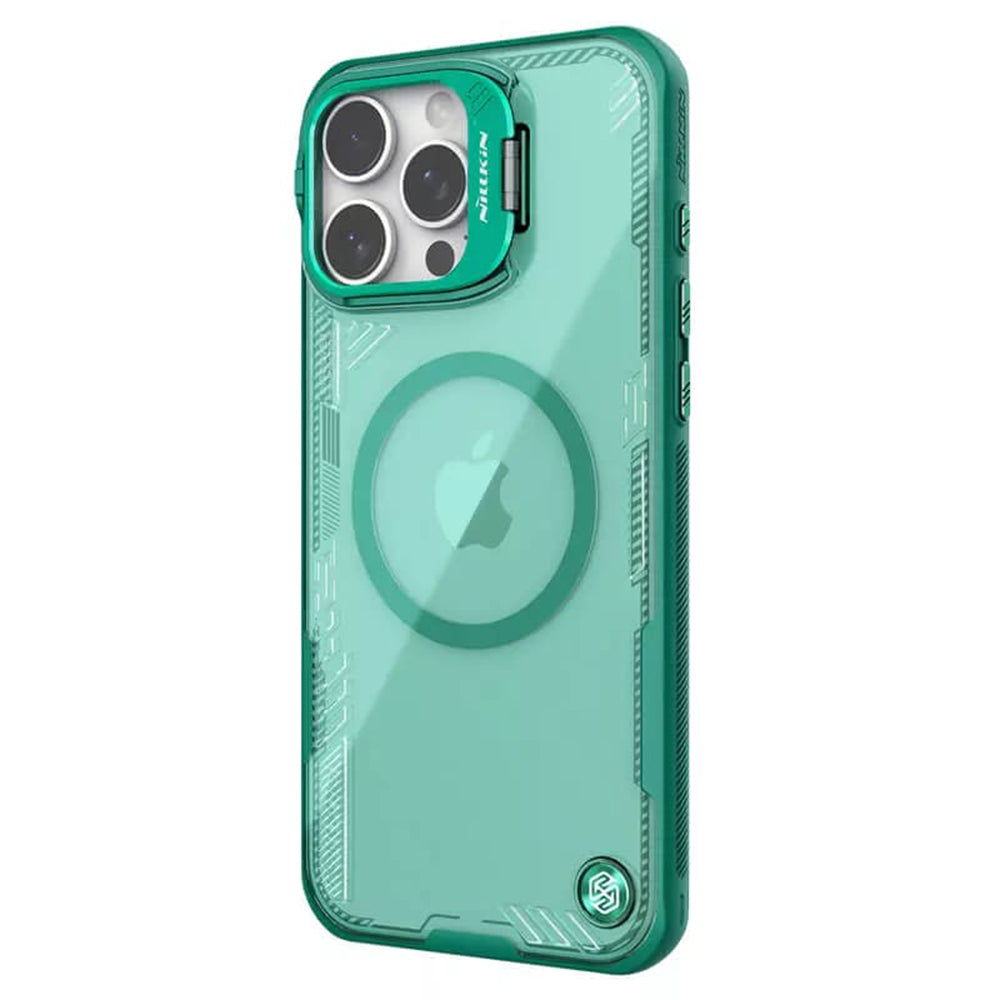 Калъф MagSafe за Apple iPhone 16 Pro, Nillkin, Iceblade Prop (с изрез за камера), Зелен