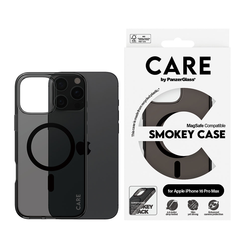 Калъф MagSafe за Apple iPhone 16 Pro, PanzerGlass, Care Urban Combat, Черен