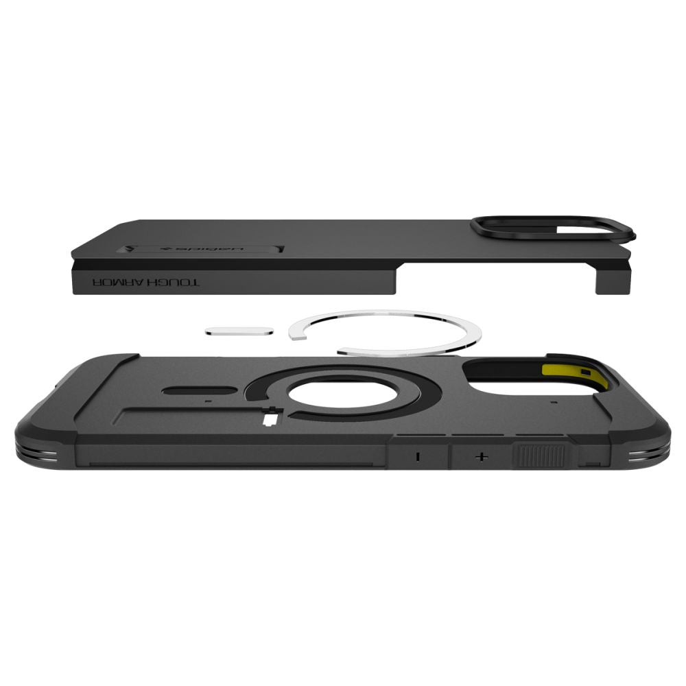 Калъф MagSafe за Apple iPhone 16 Pro, Spigen, Tough Armor, Черен ACS08146