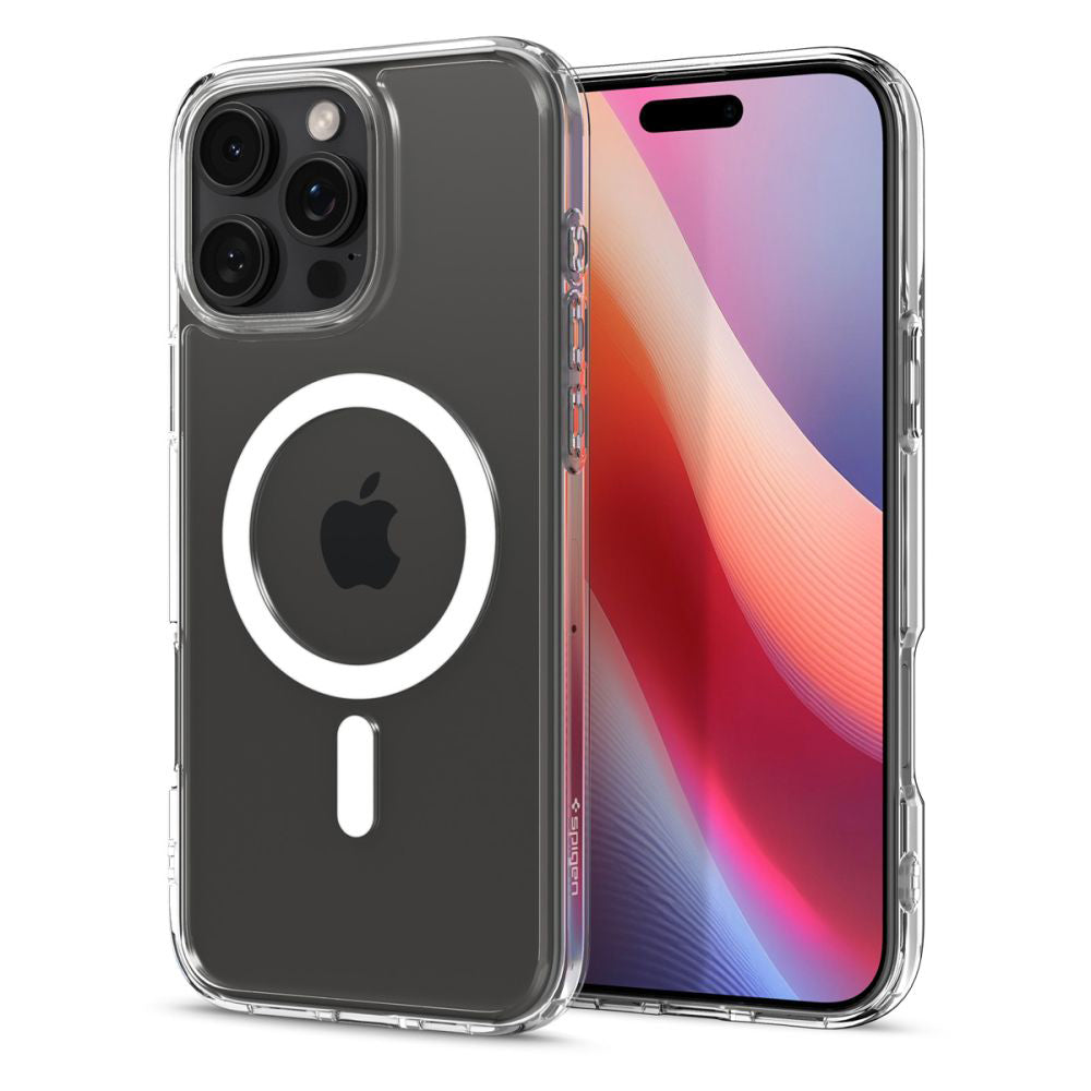 Husa MagSafe за Apple iPhone 16 Pro, Spigen, Ultra Hybrid, Бяла ACS08129