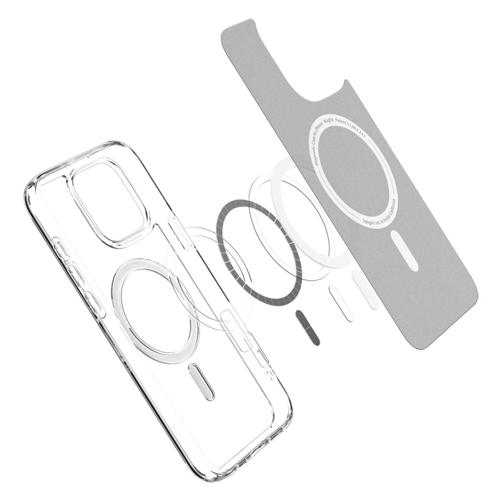 Husa MagSafe за Apple iPhone 16 Pro, Spigen, Ultra Hybrid, Бяла ACS08129