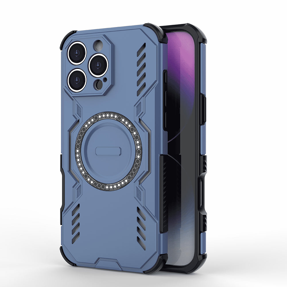 Калъф MagSafe за Apple iPhone 16 Pro, Techsuit, ArmorMag, Син