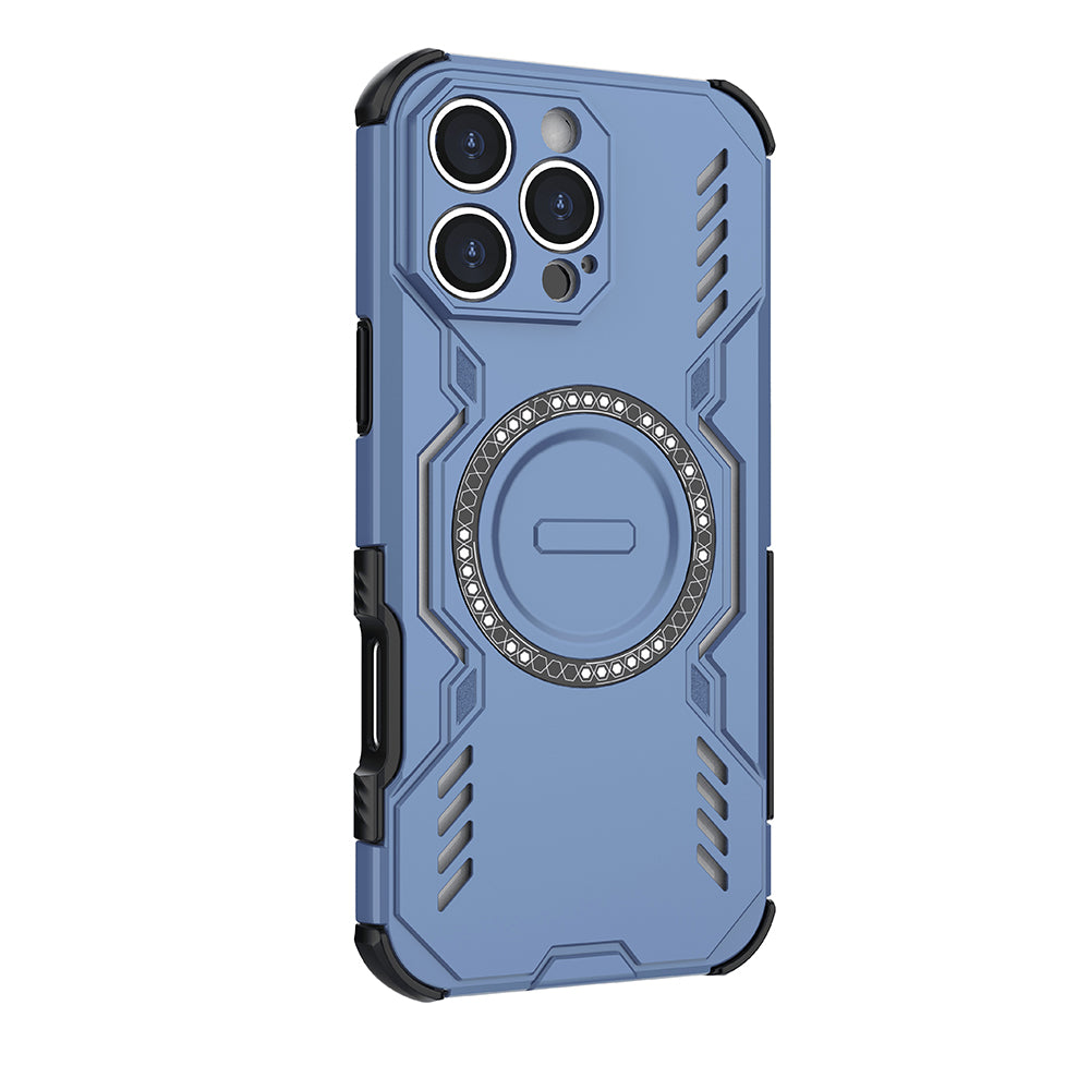 Калъф MagSafe за Apple iPhone 16 Pro, Techsuit, ArmorMag, Син