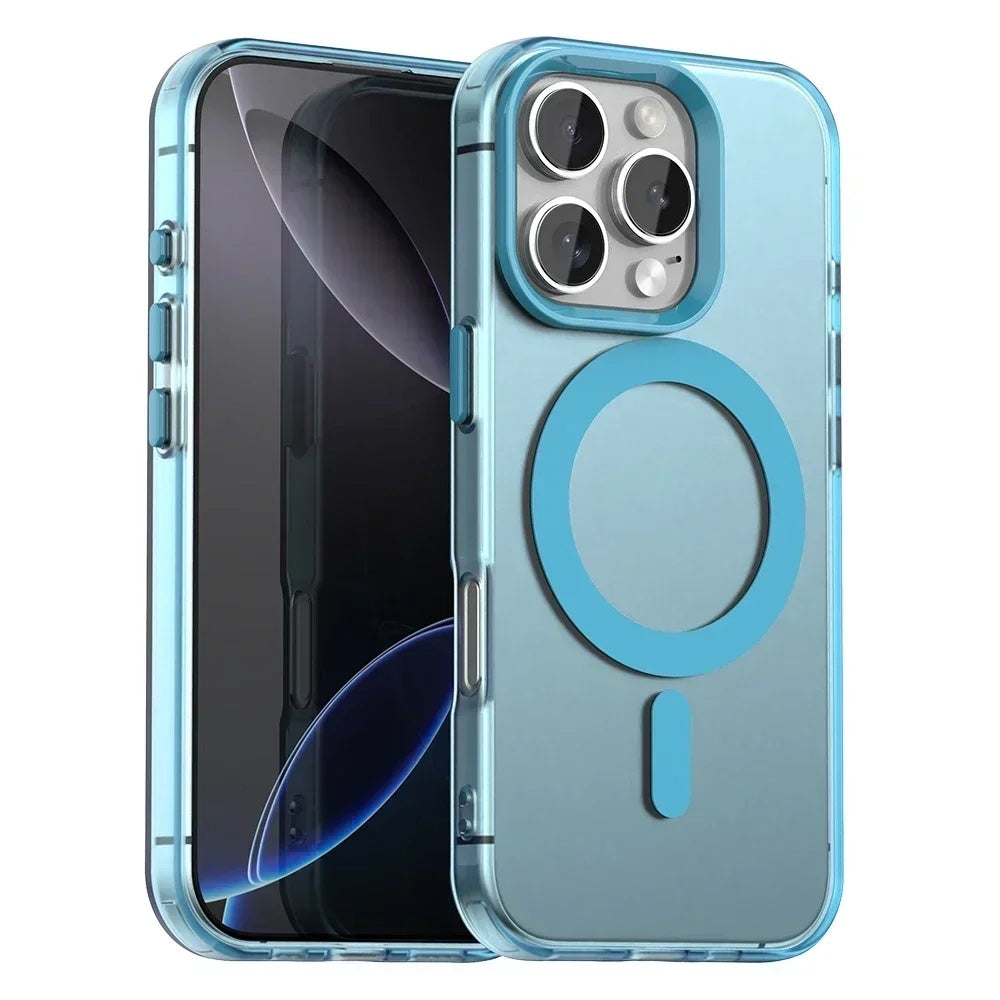 Калъф MagSafe за Apple iPhone 16 Pro, Techsuit, CandyCase, Син