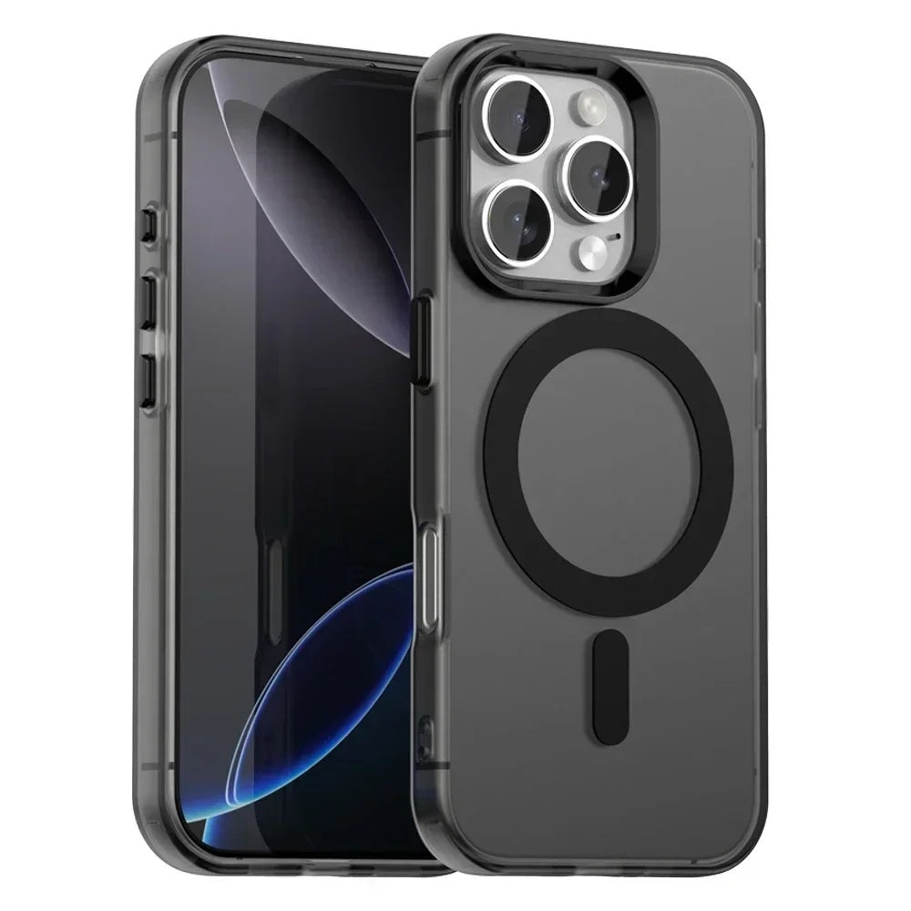 Калъф MagSafe за Apple iPhone 16 Pro, Techsuit, CandyCase, Черен
