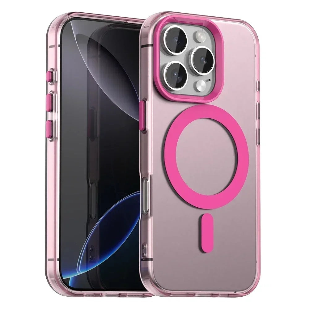 Калъф MagSafe за Apple iPhone 16 Pro, Techsuit, CandyCase, Розов